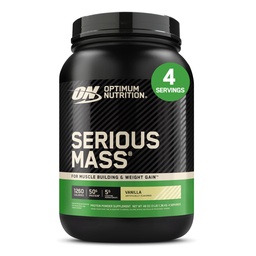 Optimum Nutrition Serious Mass, Weight Gainer Protein Powder, Mass Gainer, Vitamin C and Zinc for Immune Support, Creatine, Vanilla, 3 Pound (Packaging May Vary)