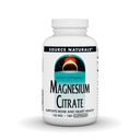 Source Naturals Citrate de magnésium, soutient la santé osseuse et cardiaque* 133 mg - 180 capsules