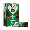 Nugo Slim Dark Chocolate Mint, 18g Vegan Protein, 3g Suiker, 6g Vezel, Low Net Carb, Keto vriendelijk, Glutenvrij, 24 Tellen