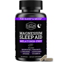 Black Forest Ashwagandha Magnesium Sleep Aid (6-in-1) - Magtein Magnesium L-Threonate, L-Theanine, Apigenin Supplement for Sleep 3 Enhanced with (Ashwagandha L theanine & Vitamin D)