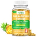 Magnesium Glycinate Gummies for Kids & Adults - Vitamin B6 & D3 - Great Tasting Kids Magnesium Calm Gummies for Promotes Sleep, Energy and Calm, Vegan Pineapple Flavor 60 Count