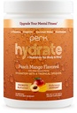 Perk Hydrate Electrolyte Drink Mix Powder Peach Mango Flavored (30 Servings) - Coconut Water, CDP-Choline, L-Theanine, Gluten-Free