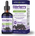 Liquids de la nature Sirop de sucre de mûre biologique sans Immune Support pour les enfants et les adultes.