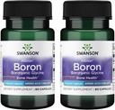 Swanson Boron uit Albion - Boroganic Glycine supplement ondersteuning van Joint Health & Bone Health - High Absorptie Formula May Support Overall Balance - (60 capsules, 6mg Each) (2 Pack)