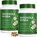 Rhodiola Rosea Capsules, Natural Adaptogenic Herb, 500mg Organic Rhodiola Rosea Extract Supplement for Balance Energy, Immune Function, Non-GMO, 60 Vegan Capsules (2)