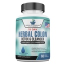 American Standard Suppléments Colon Cleanse - 60 Capsules de légumes, 30 portions – Mélange à base de plantes avec Psyllium Husk, Senna Leaves, Aloe Vera, Ginger, Cascara Sagrada et plus