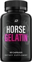 Horse Gelatin Capsules – HorseGelatin Advanced Formula Pills Natural Ingredients Dietary Supplement - 60 Capsules