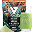 VEDGE Vegan Collagen Powder - Plant-Based Collagen Supplement for Hair, Skin, Nails, Joint & Gut Health. Collagen Peptides