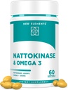 Omega 3 Visolie 1200mg met Nattokinase Supplement 4000 FU Organic 