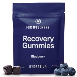 Electrolyte Recovery Gummies - Blueberry Flavor Hydration Gummies with VitaBlue - Blueberries & Electrolytes - Exercise Recovery, Energy Boost, Replenishment & Antioxidants Non-GMO, Vegan, 90ct