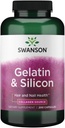 Swanson Gelatine en Silicium - Collageen Proteins ondersteunen gezonde haren en nagels - helpt leveren vitale mineralen voor sterke nagels en dikke haren - 20mg Silicium en 1,08 Gram Gelatine - (200 Capsules)