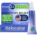 Fast Acting Cold Sore Sore Treatment for Lips & Mouth, Oral and Topical Rapid Pain Relief Over-The-Counter, 3g, 0.1 oz Tube, 1 Pack
