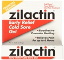 Zilactin Cold Sore Gel, Medicated Gel, 2 Count