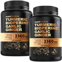 4-in-1 Kurkuma en Knoflook Supplementen met BioPerine 