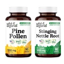 Wild & Organic Pine Pollen 90 Capsules & Stinging Nettle Root 90 Capsules