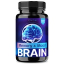 Memory and Mood Brain – Premium Ingredients for Focus, Clarity & Concentration | Memory & Mood Brain Support Pills | Memory y Mood Brain Formula | Memory Mood Brain Reviews (60 Capsules)