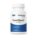Fairhaven Health CountBoost voor mannen Optimale Telling en Volume Mannelijke Vruchtbaarheid Supplement - Pre-conceptie voeding voor hem - met Ashwagandha, Vitamine C, en CoQ10-60 Capsules