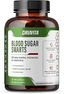 Bloedsuikerslimmen - 20 belangrijke kruiden, mineralen en vitamines - met chroom, alfa-lipoïnezuur, kaneel en bittermeloen, voor mannen vrouwen- niet-GMO Natural- 120 capsules 60 dagen aanbod