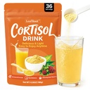 Leafroot Natural Cortisol Drink Powder Tea for Men and Women Mental Clarity, Cortisol Reducer with Ashwagandha, Magnesium & L-Theanine, Sleep Time Relaxation Orange Flavor Drink for Focus & Calm