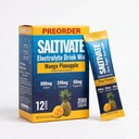 Mango Pineapple Electrolyte Packets | HSA FSA | 800mg Sodium | Stevia-Sweetened & Sugar Free Electrolytes Powder | Hydration for Sweat Recovery, Fasting, POTS | Makes 32 Fl Oz (Pack of 12)
