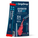 DripDrop Hydration - Electrolyte Powder Packets - Grape, Fruit Punch, Strawberry Lemonade, Cherry - 8 Count