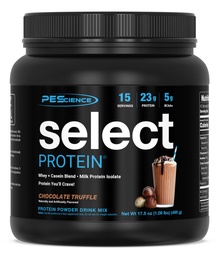 PEScience Select Protein Powder, Whey and Casein Blend, Lean Protein Powder for Women and Men, Low Calorie, Low Carb, Keto Friendly, Gluten Free, Chocolate Truffle - 15 Servings