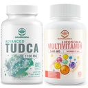 TUDCA Supplementen 1100mg en Liposomal 33-in-1 Multivitaminesupplement, Hoge Biobeschikbaarheid Supplement, Comprehensive Support for Health (Pack of 2)