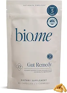 Biome Gut Remedie Capsules met Berberine (5 dagen reinigen, 3 maanden voorraad, 90 capsules), Gut Cleanse met Magnesium citraat, Immunoline, L-Glutamine - Reset Digestief Systeem, Rebalance Microbiome