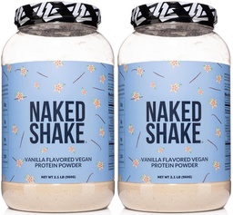 NAKED Shake - Vanilla Protein Powder - Plant Based Protein Shake with Mct Oil, Gluten-Free, Soy-Free, No Gmos Or Artificial Sweeteners - 30 Servings (Pack of 2)