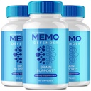 Memo Defender Brain and Memory Support Capsules, Memo Defender for Memory Supplement Pills, Advanced Formula Nootropic Pills for Brain Health Support, MemoDefender Health Blend Reviews (3 Pack)