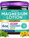 Venture Pal Magnesium Lotion with Arnica, MSM & Boswellia – Cooling Magnesium Cream – Lightweight Moisturizing Lotion for Legs & Feet – Safe for Kids – 6 fl oz