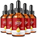 (5 Pack) Drop Fit, DropFit Liquid Drops Supplement with Advanced Maximum Strength Formula for Overall Health & Wellness, Premium All-Natural Ingredients for Loss Management, Drop Fit Reviews (300 ct)