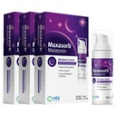 Vita Sciences Maxasorb Melatonin Cream for Sleep Rich Melatonin 3mg - Melatonin Night Cream - Unscented Melatonin 3 Mg. Topical Melatonin Lotion Can Be Used For Face and Body - Pack of 3