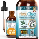 IntestiClear - Advanced Intestinal Support Supplement - Liquid Delivery for Better Absorptie - Wormwood, Cloves, Black Walnut, Knoflook &amp; More!