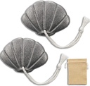 2 Packs van Iron Seashell met zak - Een natuurlijke bron van ijzer om het risico van tekort te verminderen, een effectief en veilig koken gereedschap, Ideaal voor zwangere vrouwen Veganisten