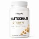 VORENAX Nattokinase, 12000 FU Nattokinase with CoQ10, Bromelain, Turmeric for Daily Wellness Support, High Potency Fermented Soy Extract, Non-GMO, 60 Count
