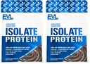 Evlution Nutrition 100% Isolate, Whey Isolate Protein Powder, 25 G of Fast Absorbing Protein, No Sugar Added, Low-Carb, Gluten-Free (Double Rich Chocolate, 1 LB) (Pack of 2)