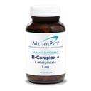MethylPro B-complex + L-methylfolaat 5 mg - Gemethyleerd vitamine B-complex voor vrouwen en mannen, cellulaire energieondersteuning met folaat, niacine en biotine, VIT B-supplement - 90 Vegan Capsules