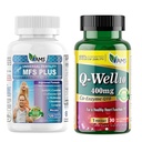 America Medic & Science Men’s Fertility Support Bundle – MFS Plus (120 Capsules) + Q-Well-10 CoQ10 400mg (30 Softgels), Sperm Count, Motility, Antioxidant & Reproductive Health Support