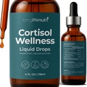 Cortisol Wellness Supplement Liquid Drops for Busy Days & Mental Clarity, Easy Morning Or Evening Wellness Routine, 4 Oz Bottle, About 60 Servings, 2-Month Supply, GMP Certified