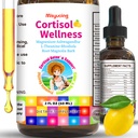 Cortisol Supplement Drops, 18-in-1 Cortisol Detox w. Magnesium Glycinate&Ashwagandha, L-Theanine, Phosphatidylserine, Hormone Balanced for Women, Mood Focus, Promote Seep