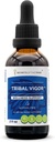 Tribal Vigor Alcoholvrij, Glycerite Eleuthero Siberische Ginseng, Catuaba, Barrenwort - Horny Goat Weed, Muira Puama, Saw Palmetto, Tribulus. Tinctuur, kruidenextract Wellness Ondersteuning (2 FL OZ)