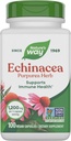 Nature's Way Echinacea Purpurea Herb, Immune Support Supplement*, 1200 mg per 3-capsule portie, Non-GMO Project Verified, Vegan, 100 Capsules (Packaging May Vary)