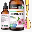 BIO KRAUTER Echinacea Drops - Natural Immune Support - Echinacea Tinctuur Supplement - Vegan, Alcohol & Sugar Free Drops - 4 Fl.Oz.