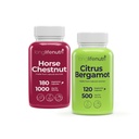 LongLifeNutri Horse Chestnut Extract 500 mg + Citrus Bergamot Extract 500 mg Bundle - 180 + 120 Vegetarian Capsules, 3-4 Month Supply, Daily Wellness & Circulation, Anti-Oxidant, Made in USA