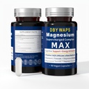 Magnesium & Energy Complex – 4 Types of High Absorption Magnesium with Lion’s Mane Mushroom, L-Theanine, CoQ10, Taurine – Focus, Relaxation, Muscle & Energy Support – Vegan, Non-GMO, 90 Capsules