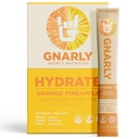 Gnarly Hydrate Electrolyte Drink Mix – Orange Pineapple Flavor, 20 Stick Packs – Balanced Electrolyte Blend for Hydration & Active Lifestyles