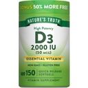 De waarheid van de natuur Vitamine D3 2000 IE Softgels voor volwassenen 