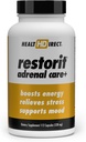 GEZONDHEID DIRECT - Restorit Adrenal Care+ Adrenal Support & Cortisol Balance Supplement - Stress Relief, Calm Energy, Focus & Resilience with B6, Ashwagandha, L-Theanine, 5-HTP, DHEA - 112 Capsules