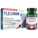 Zuiverheid Producten Flexuron Joint Formula + B-12 Energy Smelt Flexuron (Krillolie, laag Moleculaire Gewicht Hyaluronzuur, Astaxanthine) - B12 Energy Smelt (Methylcobalamine B12, Vitamine D3, Biotine +Meer)